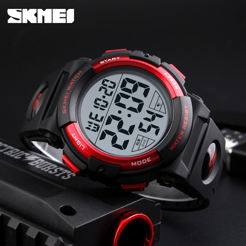 SKMEI Kids Digital Watches New Casual LED Display Alarm Clock Watch Date Week Sport Waterproof Electronic Children Wristwatch