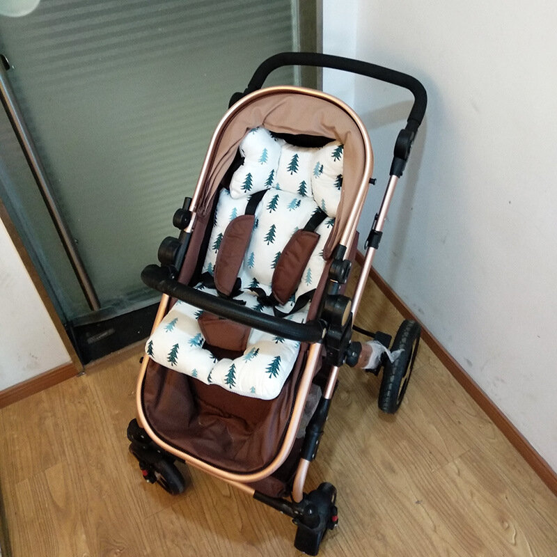 Cojín para asiento de cochecito de bebé, accesorios para silla alta, de algodón