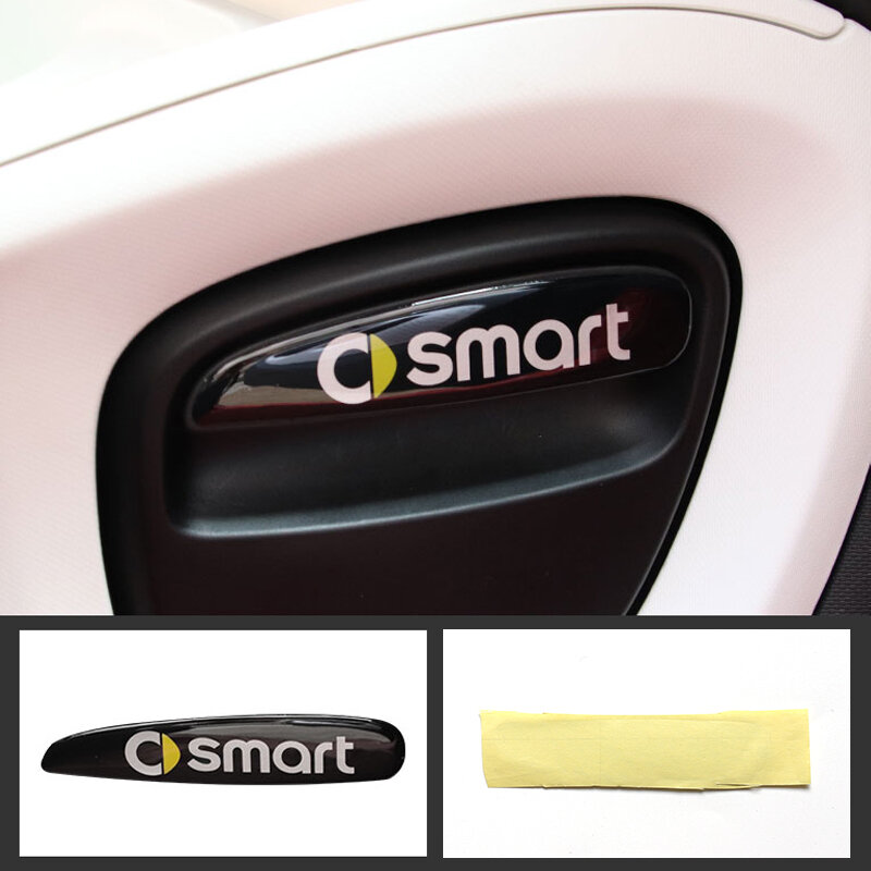 ل smart 453 fortwo forfour السيارات الداخلية تعديل اكسسوارات السيارات التصميم سيارة الإبداعية ثلاثية الأبعاد ملصق مزخرفة
