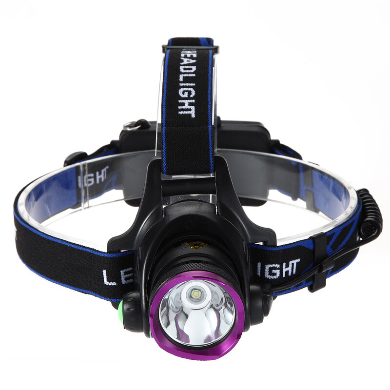 Linterna de cabeza LED T6/L2, luz de alto lúmenes para acampar al aire libre