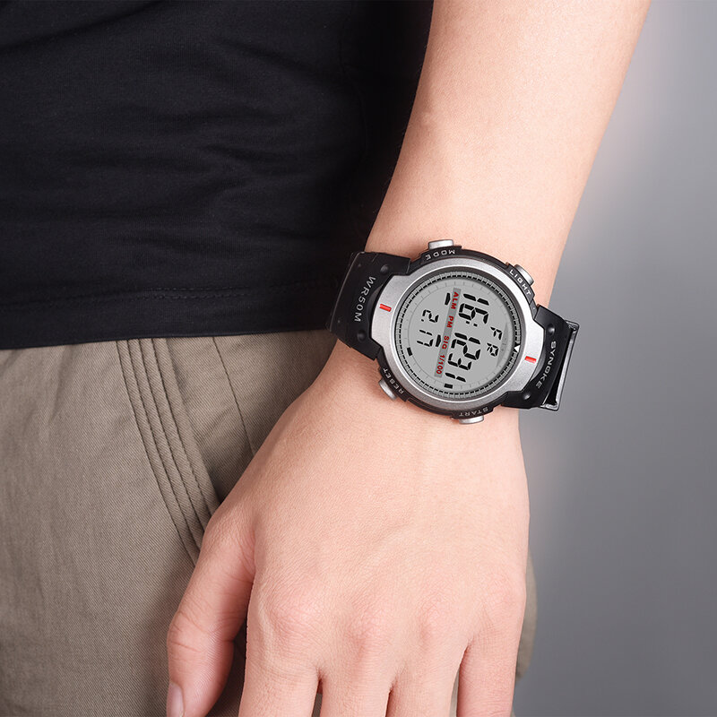 Panars Sport Heren Horloge Led Digitale Horloge Militaire Elektronische Mode Finess Horloges Outdoor Leven Waterdichte Duiken