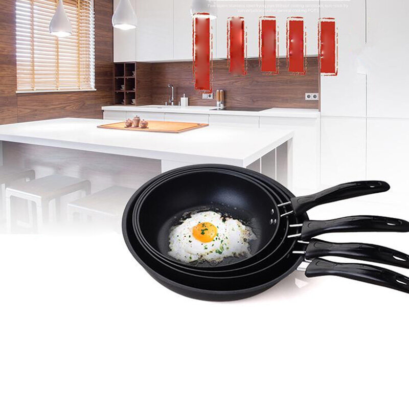 Антипригарная сковорода, кастрюля, маленькая сковорода для жарки яиц, стейков, газовая плита общего назначения, сковорода для жарки, кухонн...