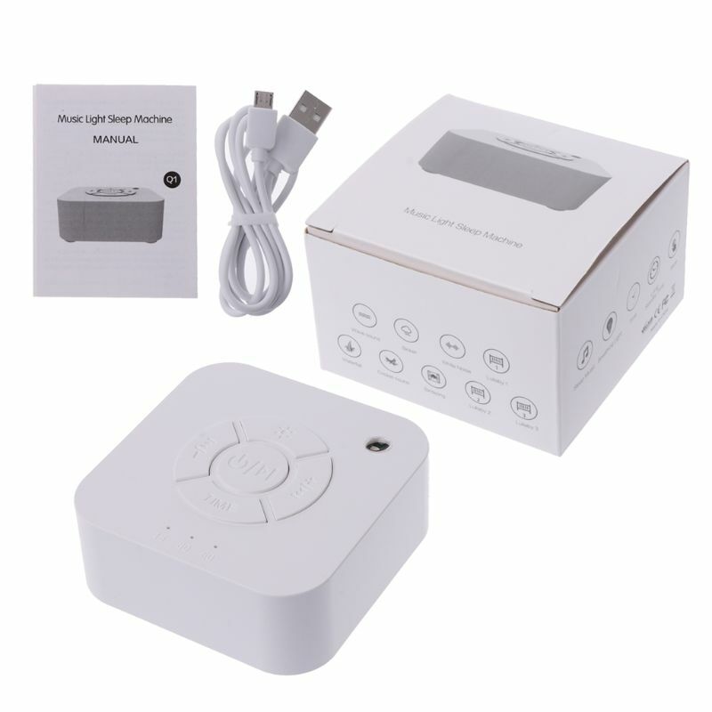 White Noise Machine USB Rechargeable Timed Shutdown Sleep Sound Machine For Sleeping & Relaxation For Baby Adult New
