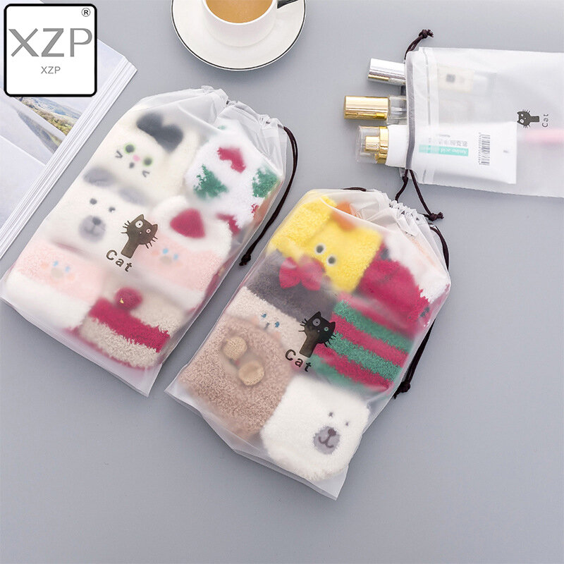 XZP Cats Cosmetic Bag Travel Makeup Case Women String Make Up Bath Organizer Storage Pouch Toiletry Wash Beaut Kit