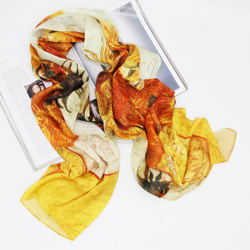Mới thiết kế kỹ thuật số in hoa thời trang phụ nữ silk polyester khăn dài khăn choàng stoles lụa mong bandana phụ nữ wrapsLL190202A