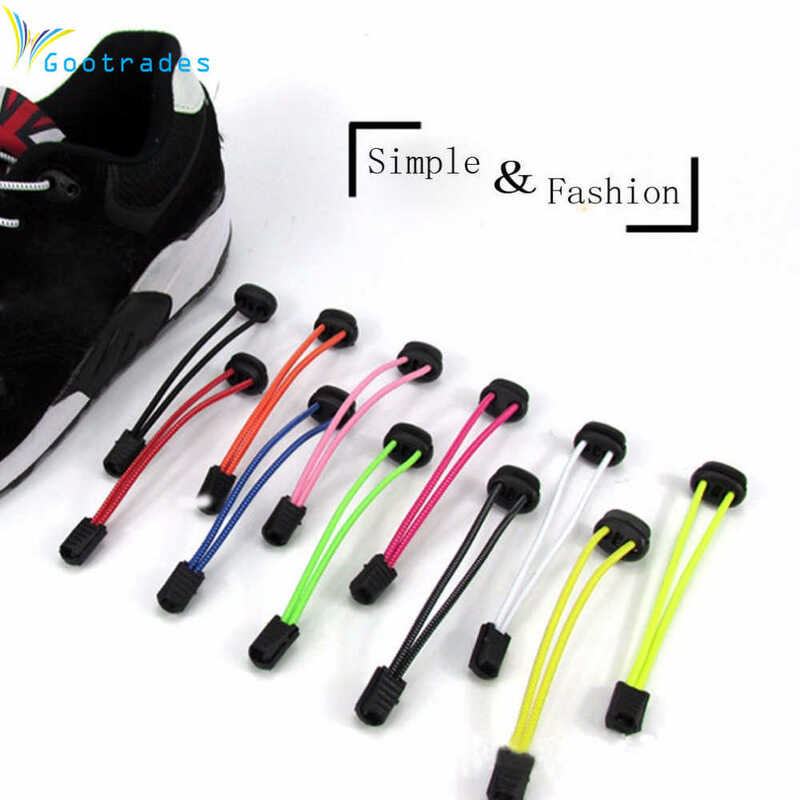 Lacets de chaussures de sport, 5 couleurs, une paire de lacets de baskets élastiques, pour course à pied, Jogging, Triathlon