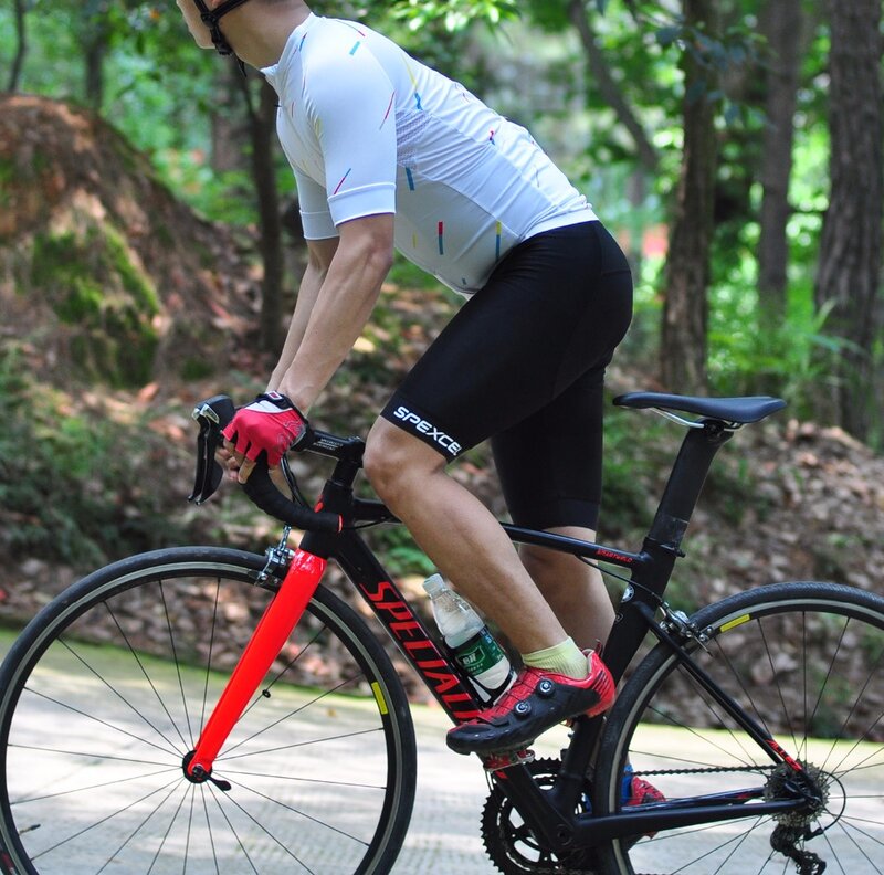 Spexcel-calção bib clássico de alta qualidade para bicicleta, calça de ciclismo 4d gel pad, partes inferiores de silicone para corrida