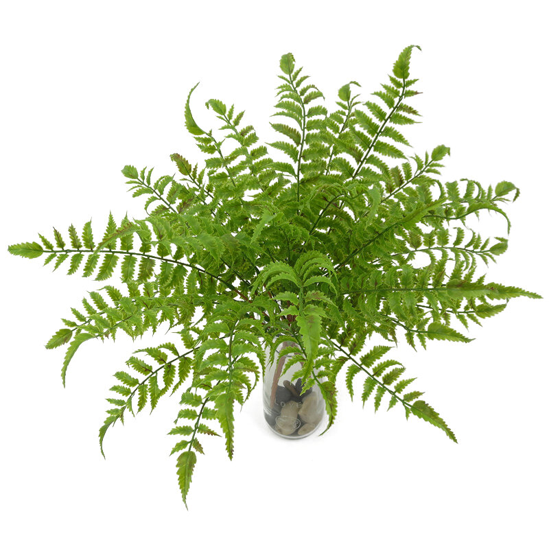 Feuilles vertes artificielles 47cm, Simulation de gazon persan, fausses feuilles pour décoration de jardin de maison, ornement de bureau