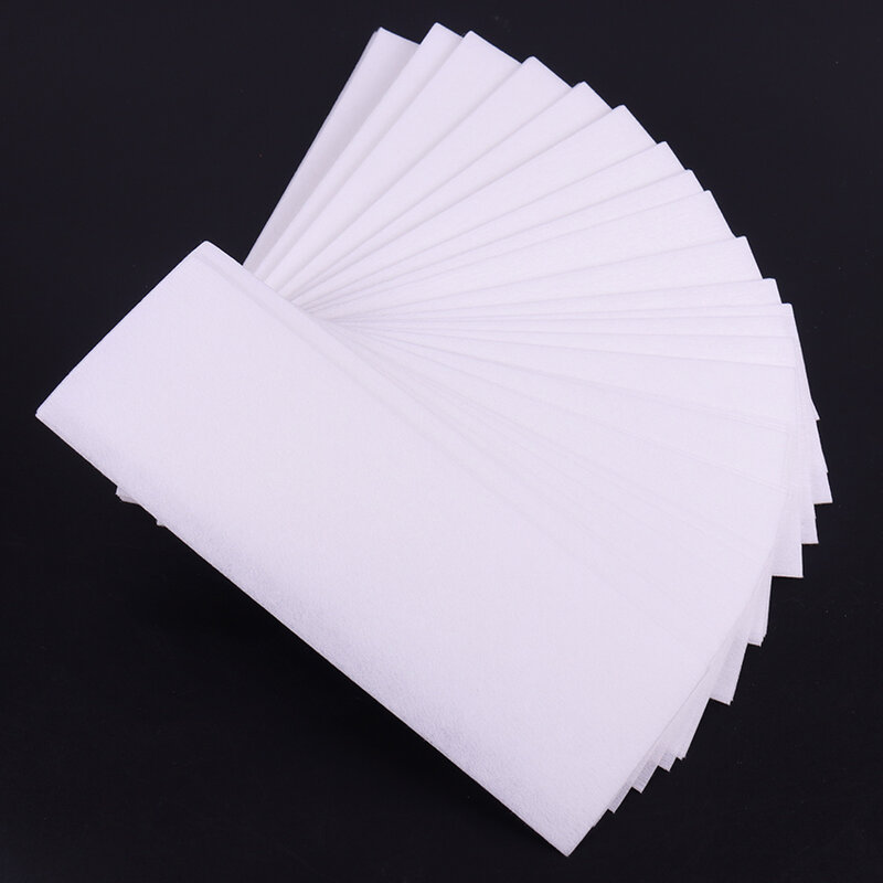100Pcs Verwijdering Geweven Lichaam Doek Haar Verwijderen Wax Papierrollen Hoge Kwaliteit Ontharing Epilator Wax Strip Papier