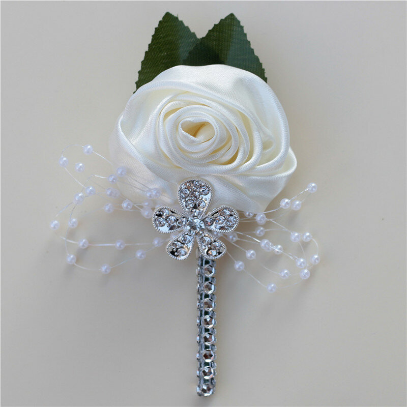 Свадебные корсажи и бутоньерка для жениха роза с булавкой лучший мужской булавка для жениха невесты с цветком для свадебной вечеринки XH0677Y