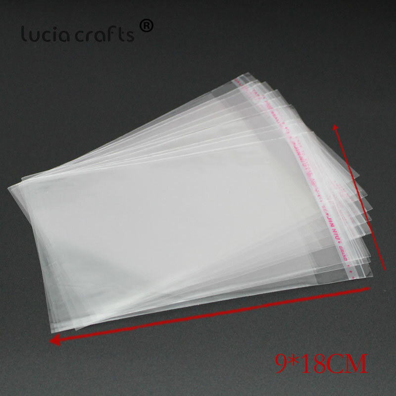Lucia Artigianato Multi Taglie Sacchetti di Imballaggio di Plastica di Auto Adesivo di Stoccaggio Sacchetto Del Opp H1011