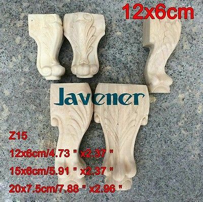Z15-12x6 centimetri di Legno Intagliato Onlay Applique Falegname Della Decalcomania Lavorazione del Legno Falegname Gamba