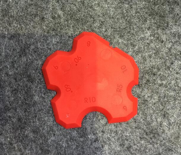 1 satz pro Auftrag Fladess Abdichten Tool Kit Fugendichtstoff Gummi Mörtel entferner Schaber Rot. Set von 4 und 3 sets Düsen und Red Caps