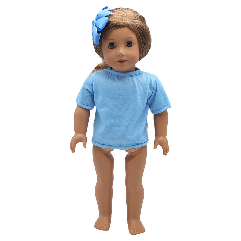 Doll Talk 1pcs Fashion Short Suit Fit For Baby Reborn Dolls 43cm Doll Clothes T-shirt + mutandine vestiti per bambole Match axxessori