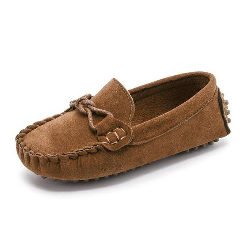 حذاء جلد صناعي ناعم للأطفال ، حذاء موكاسين غير رسمي للأولاد والبنات ، مقاس 21-35 ، للربيع والصيف ، 2018