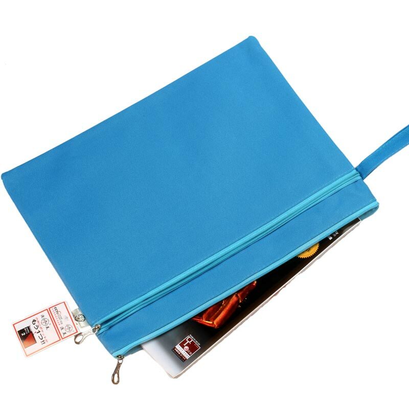 Dumei A4 더블 데크 옥스포드 패브릭 파일 문서 가방 포켓 사무실 학교 용품 선택에 사용할 색상 NF-133