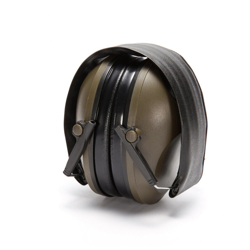 Protector de oído táctico para tiro, orejera ajustable, plegable, antirronquidos, suave, acolchado, auriculares con cancelación de ruido