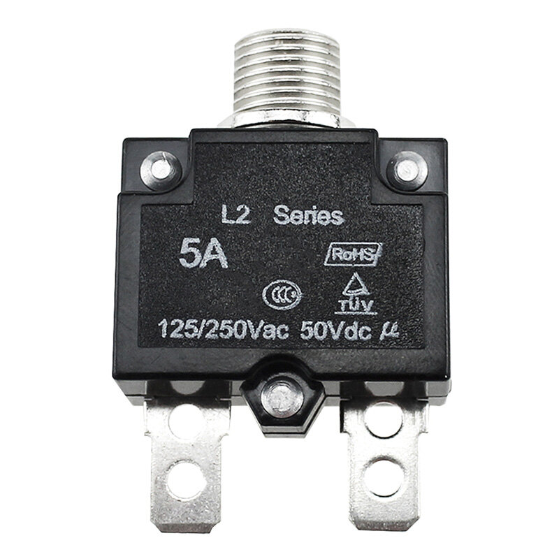 Protetor de sobrecarga térmica botão interruptor interruptor de pressão mini disjuntor térmico 5a/10a/15a/20a/30a