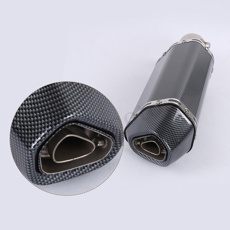 Universal 35-51mm Motorcycle exhaust Modified Scooter Exhaust Muffle GY6 Dirt bike exhaust for HONDA R1 R6 FZ6 Z1000