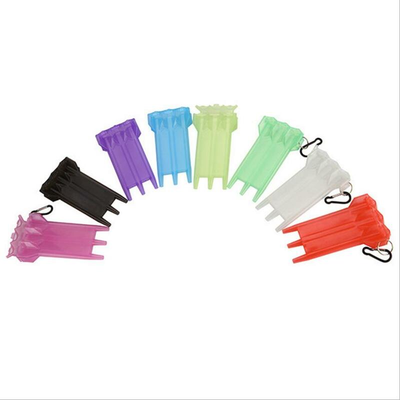 7 Colors 1pcs Dart Box Plastic Dart Case for Professional Dart Player black cover white