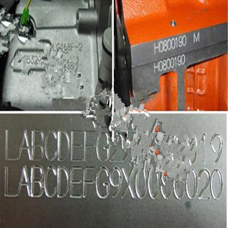 Портативная маркировочная машина для кода VIN и номера шасси (80х20 мм), пневматический точечный маркировочный станок 220 В/110 В