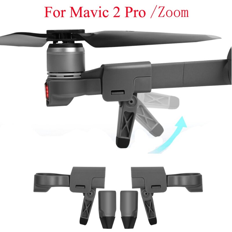 Foldable Heightened Landing Gears For DJI Mavic 2 Pro Zoom Camera Drone
