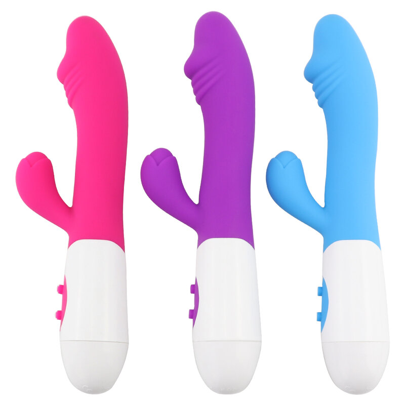 Consolador vibrador de silicona para mujer, masajeador de Vagina, punto G, conejo, estimulador Anal, juguete sexual, masturbador femenino adulto