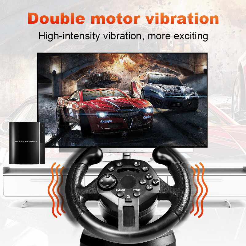 DATEN FROSCH Racing Lenkrad Für PS3 Spiel Lenkrad PC Vibration Joysticks Fernbedienung Räder Stick Für PC