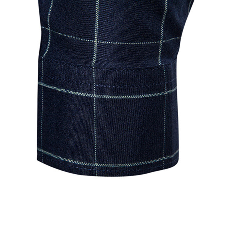 Męskie koszule w szkocką kratę z długimi rękawami Slim Fit luźne bluzki na wiosnę NYZ Shop