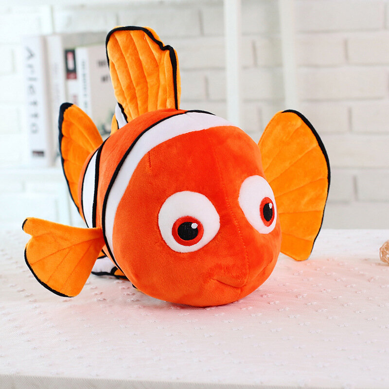 Peluche de algodón de pez de Anime para niños, juguete de felpa suave de 23-70cm, figura de Dory, película de pez payaso, regalo de Navidad