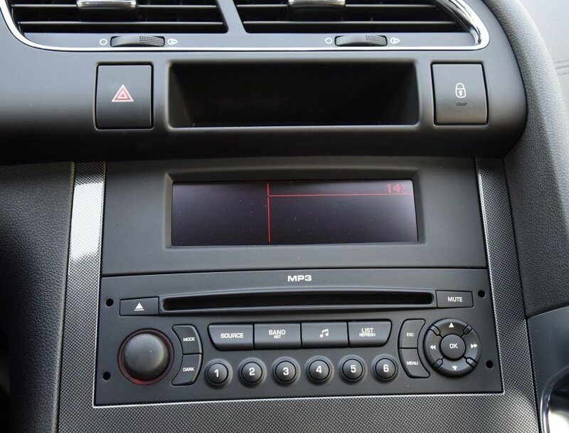 Carcasa de pantalla de radio para coche, cubierta de protección de remplazo de reproductor de CD, multifuncional, de cara fija, compatible con vehículo Peugeot y Citroen