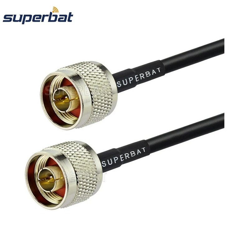 Superbat N Male To Plug Konektor RF Kabel Coaxial Pigtail Lurus RG58 untuk Antena WiFi 3G/4G
