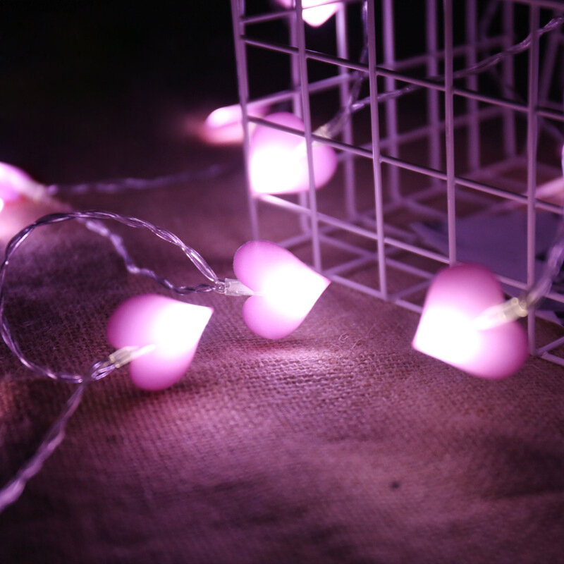 1/3M LED Del Cuore di Amore Luci Della Stringa di LED Luci Leggiadramente Di Natale decorazione di Cerimonia Nuziale Luci Batteria Operare luci Della Stringa