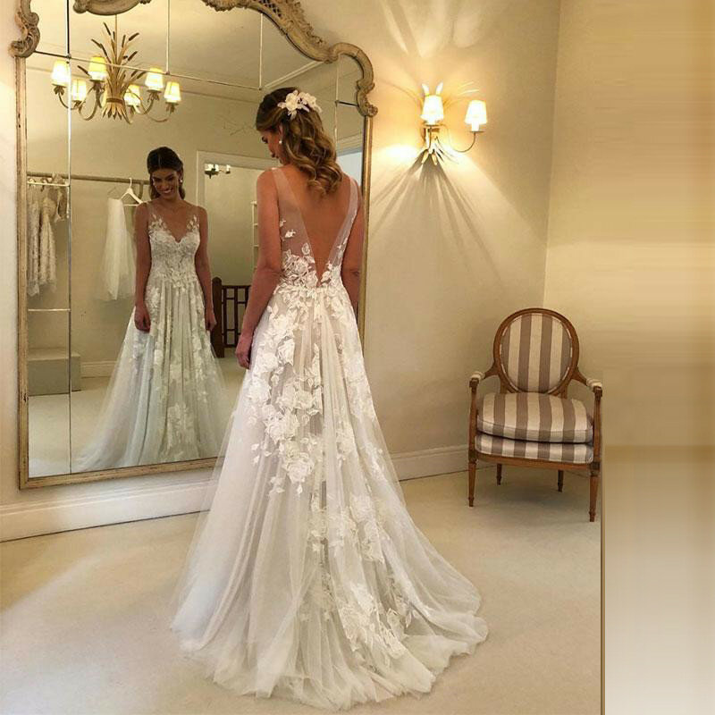 New Arrival Luxury งานแต่งงานลูกไม้ Dress อย่างเป็นทางการรูปแบบ Vestido De Noiva Plus ขนาดชุดปาร์ตี้พรหม Vestido Noiva Sereia