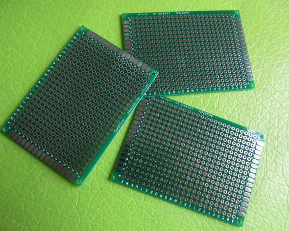 Glyduino-Placa de lata de pulverización de un lado, placa de experimento Universal, placa de circuito PCB, agujero para Arduino, 8x12 CM