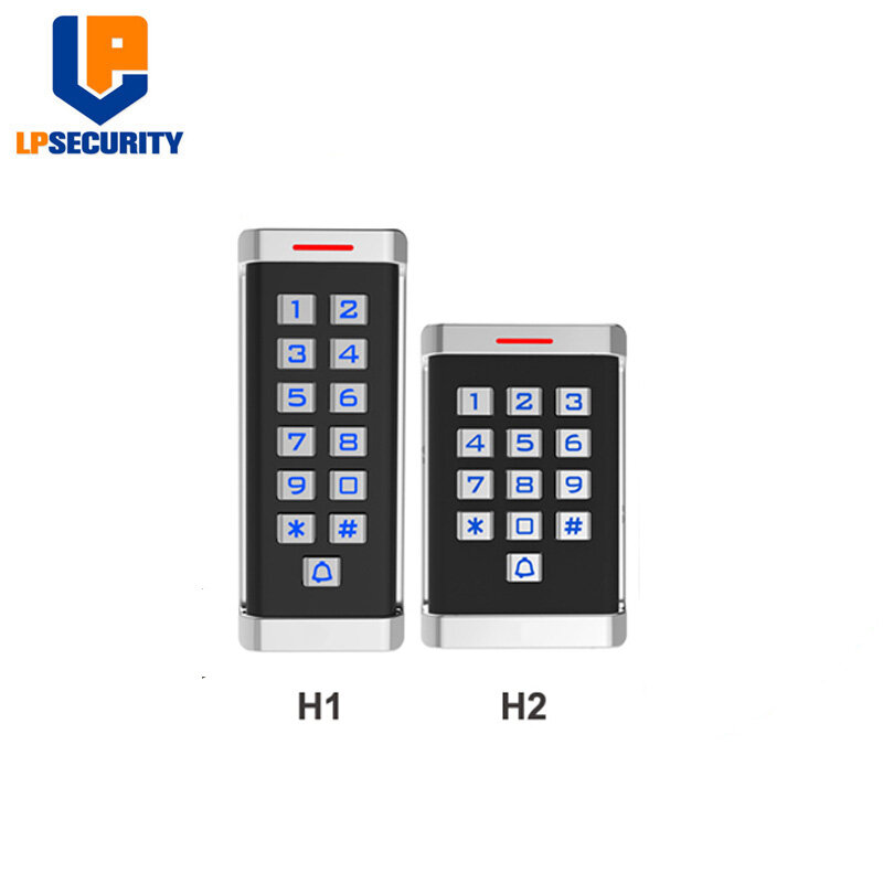 Teclado de Control de acceso independiente para garaje, llave de retroiluminación IP68, aleación de Zinc, salida W26 H1 H2