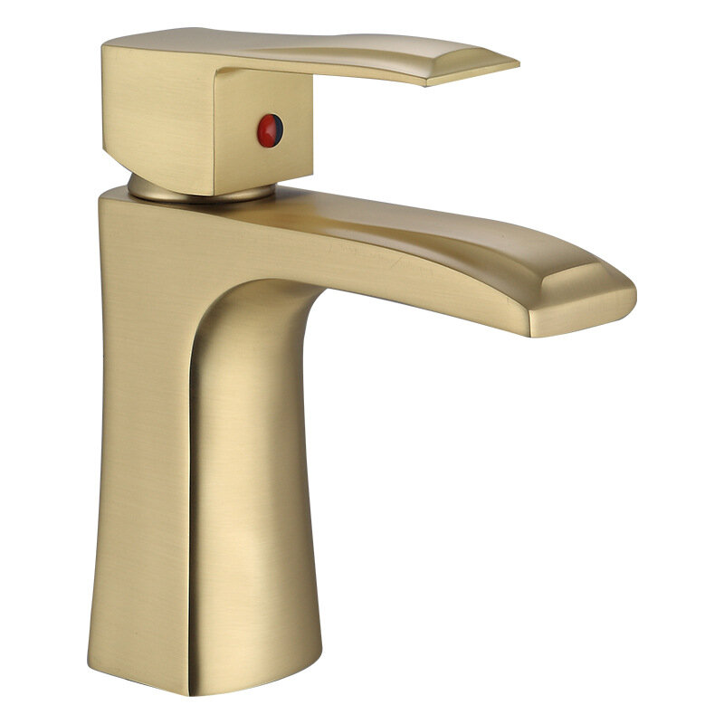 Wodospad pojedynczy uchwyt złoty kran umywalka łazienkowa gorące zimne złote baterie złota bateria do łazienki bateria do wanny baterie wannowe