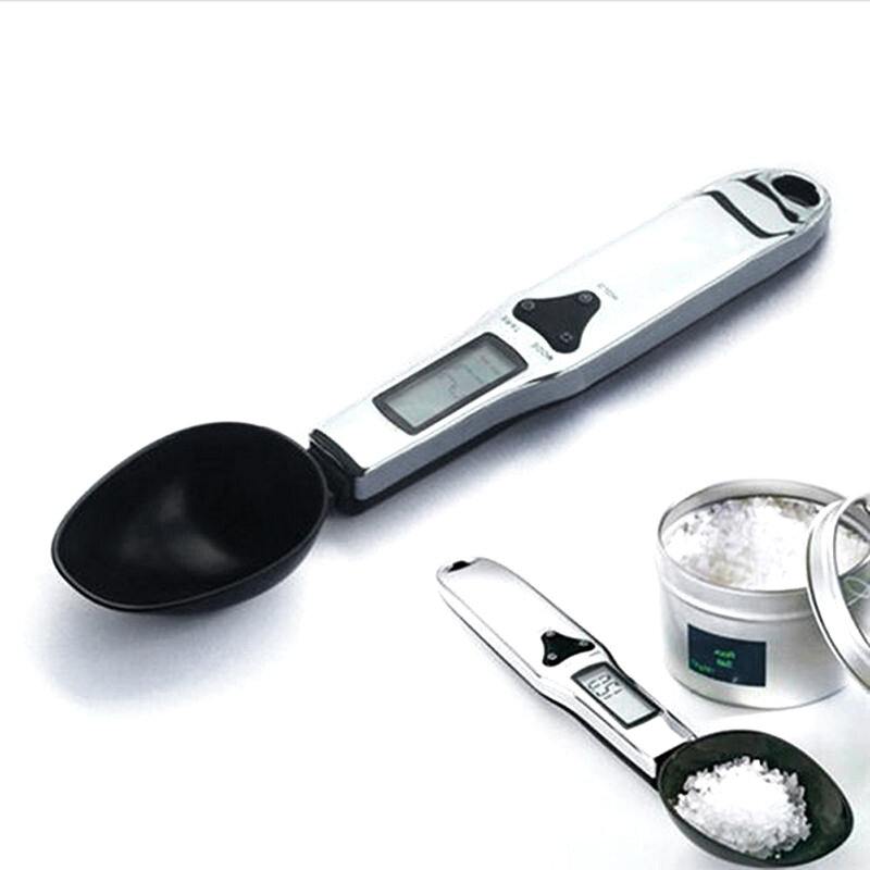 500gx0.1g Portable LCD Digital Kitchen Spoon Scale Gram Electronic Spoon Weight Volumn Food Scale Measuring Cooking Tools