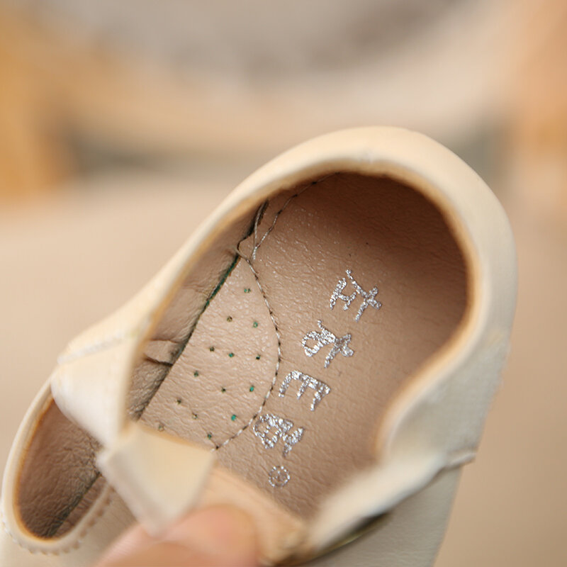 Zapatos planos de princesa para niñas, calzado de cuero superperfecto genuino, supersuave y cómodo, primavera 2019