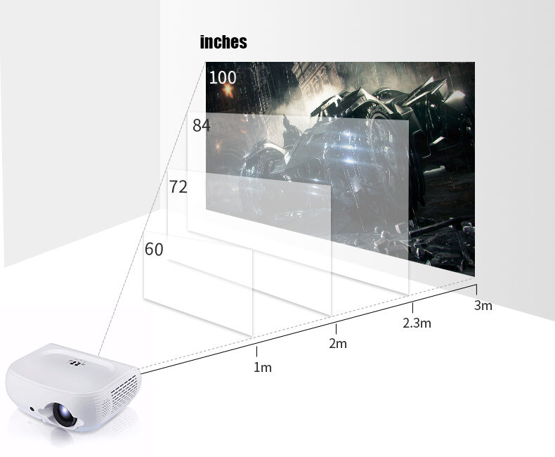 Byjotech-projetor de led para casa, w1, full hd1080p, 2500 lúmens, vídeo 3d, cinema em casa, projetor de interação hdmi, multi tela vs x9