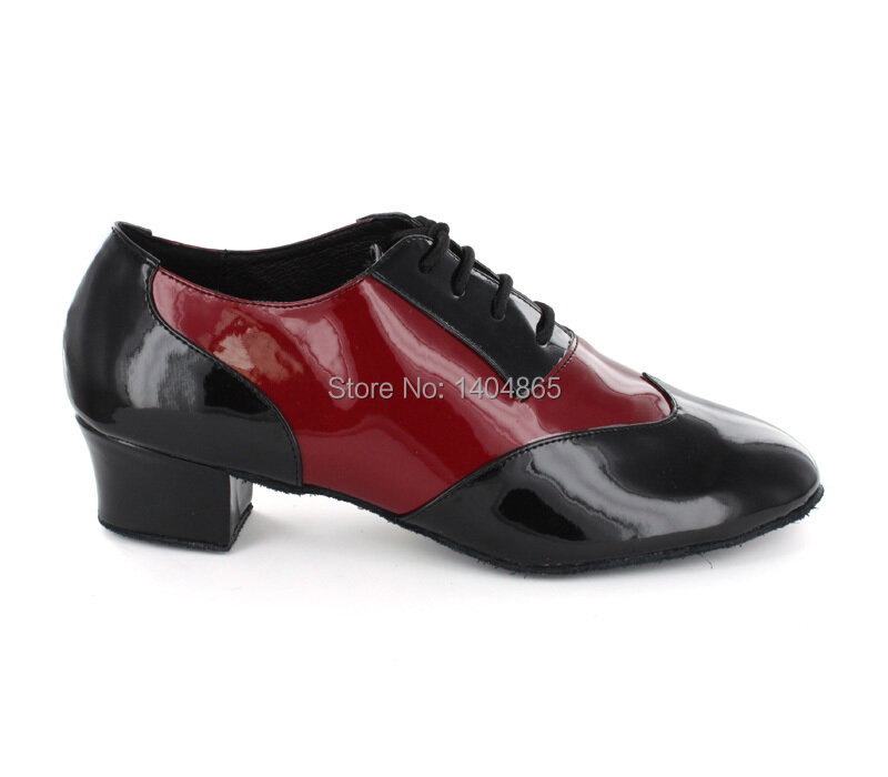 Мужские туфли для бальных танцев KEEWOODANCE, черные и красные туфли из натуральной коровьей кожи для латиноамериканских танцев