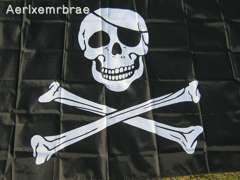 Drapeau de pirate Jolly rogers, bannière suspendue, pour décorer le lieu de fête et les Festivals