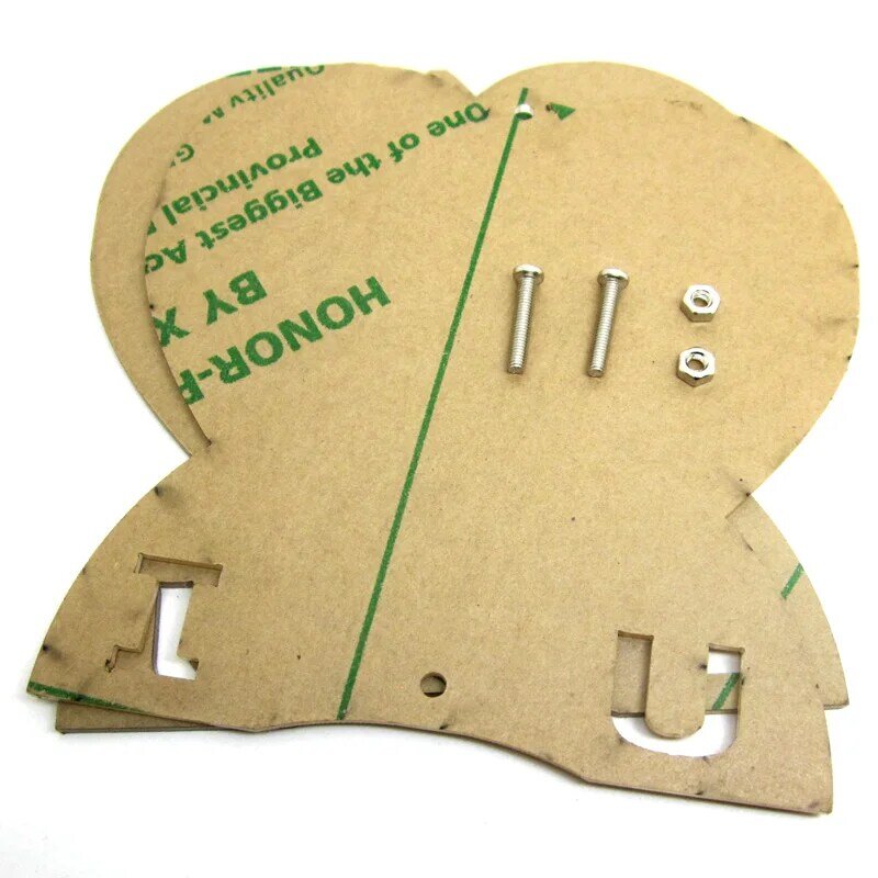 Zirrifa novo kit de luzes formato de coração verde, presente diy, kit eletrônico de led