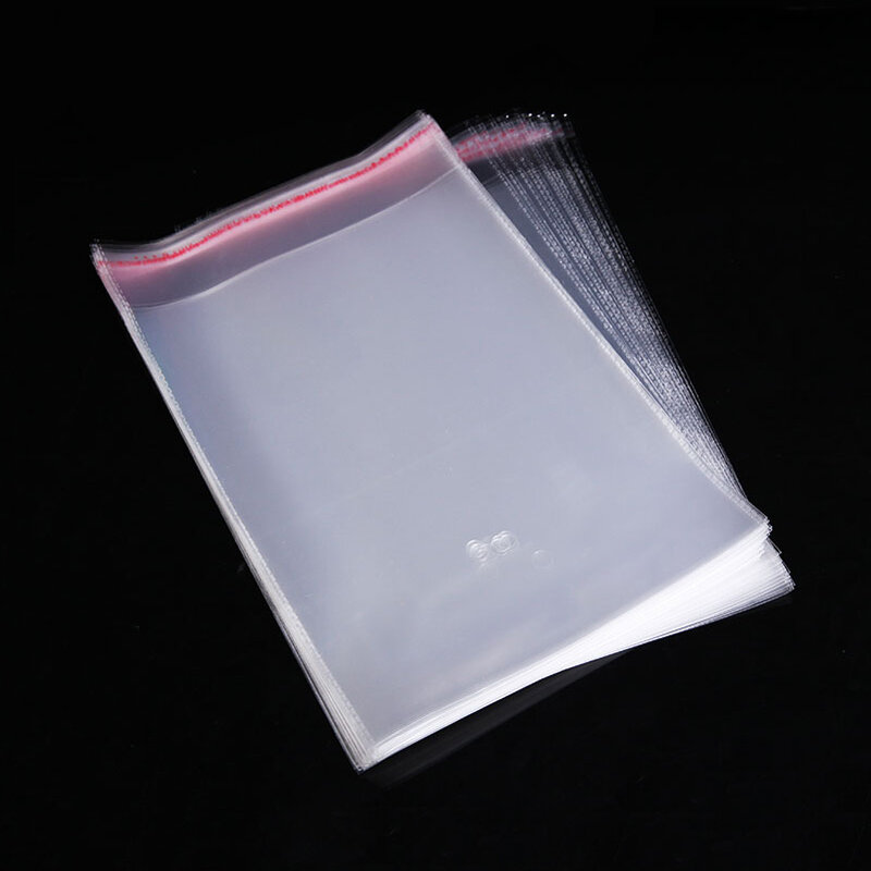 Sac d'emballage Transparent en Cellophane, pochette transparente en plastique OPP Poly pour bijoux cadeaux