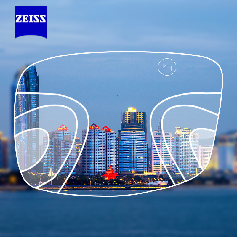 Zeiss lente progressiva 1.50 1.60 1.67 1.74 lentes de óculos multifocais (precisa de dados de prescrição completa personalizar)