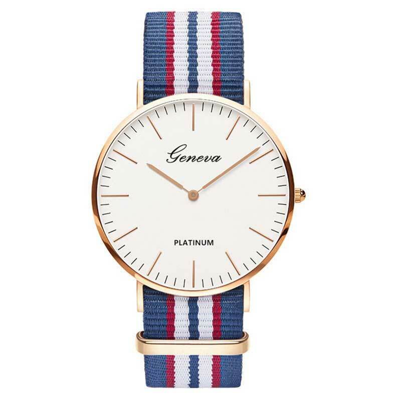 Nylonowy pasek w stylu kobiet zegarek kwarcowy mężczyzn zegarek moda Casual Unisex zegarki Wrist Watch zegarki dla par dla miłośników hodinky mężczyzn
