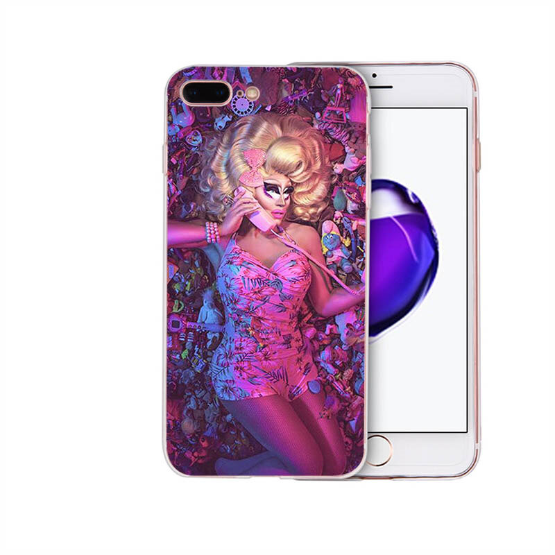 RuPaul Drag queen przypadki silikonowe miękkie etui na telefony dla iPhone tylne okładki dla iPhone X 10 XR XS MAX 5 5s SE 6 6S Plus 7 8 Coque