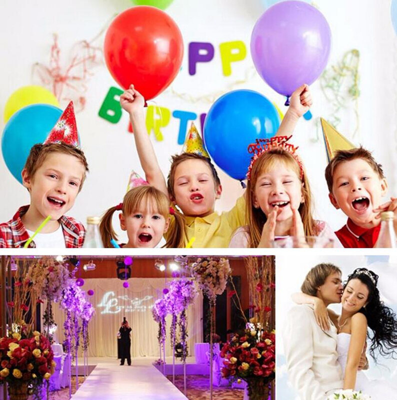 Balão inflável de látex hélio para festa, balão de ar preto de 10 para casamento, 1.5g de 10 "para decoração de festa de aniversário de crianças