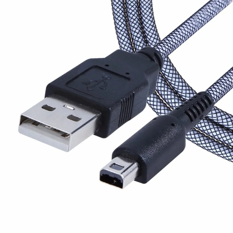 2 en 1 Cable de carga 1,5 m 24K sincronizar datos cargador Cable de carga Cable de datos USB para Nintendo NDSI nuevo 3DSXL 2DSLL 3DS caliente