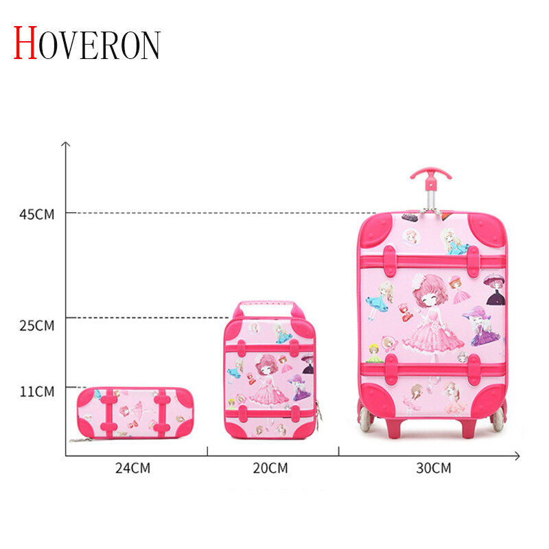 Bolsa de viagem para crianças, bolsa de carrinho para viagem, infantil, rolante, mala de viagem, com rodas